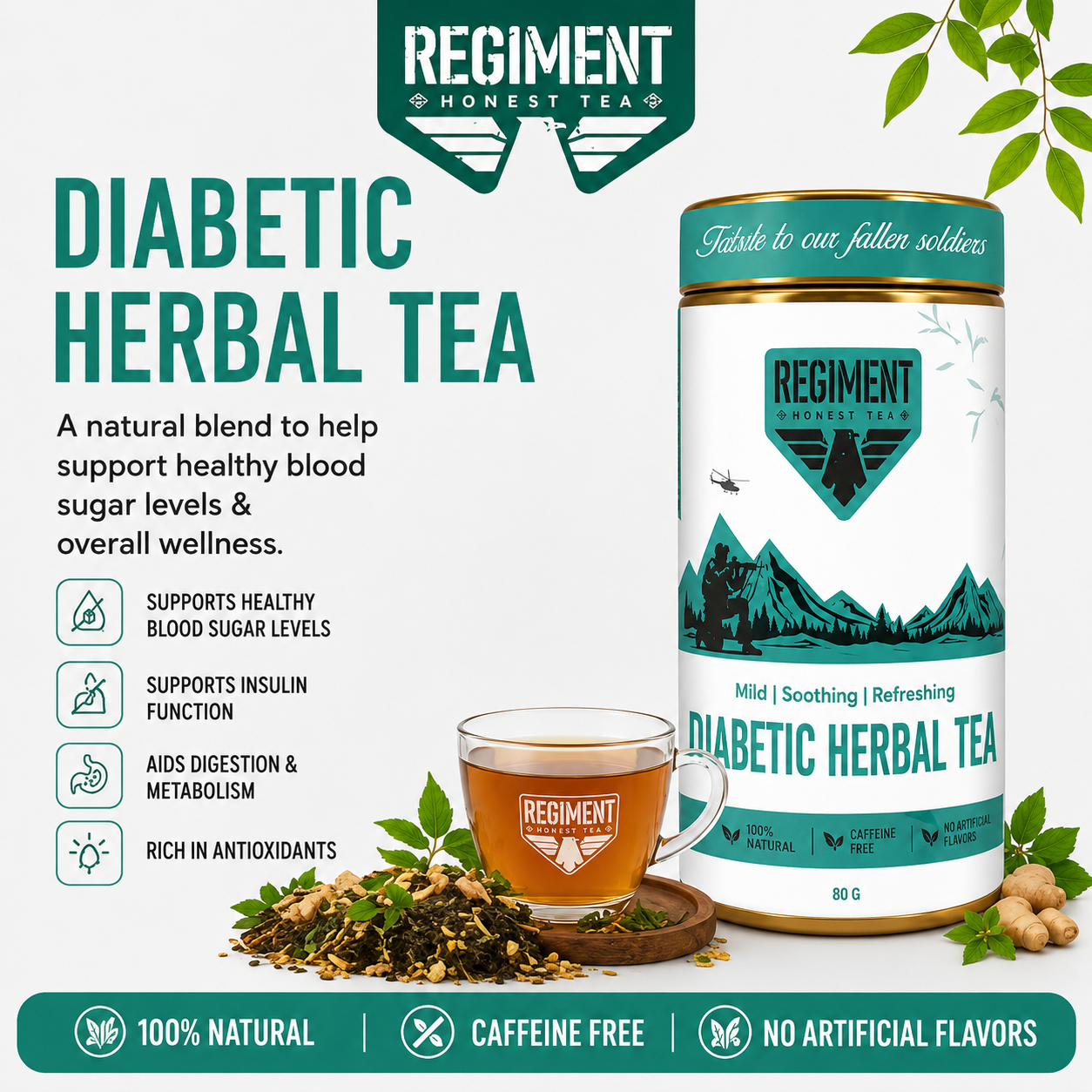 Diabetic Herbal Tea - 80G